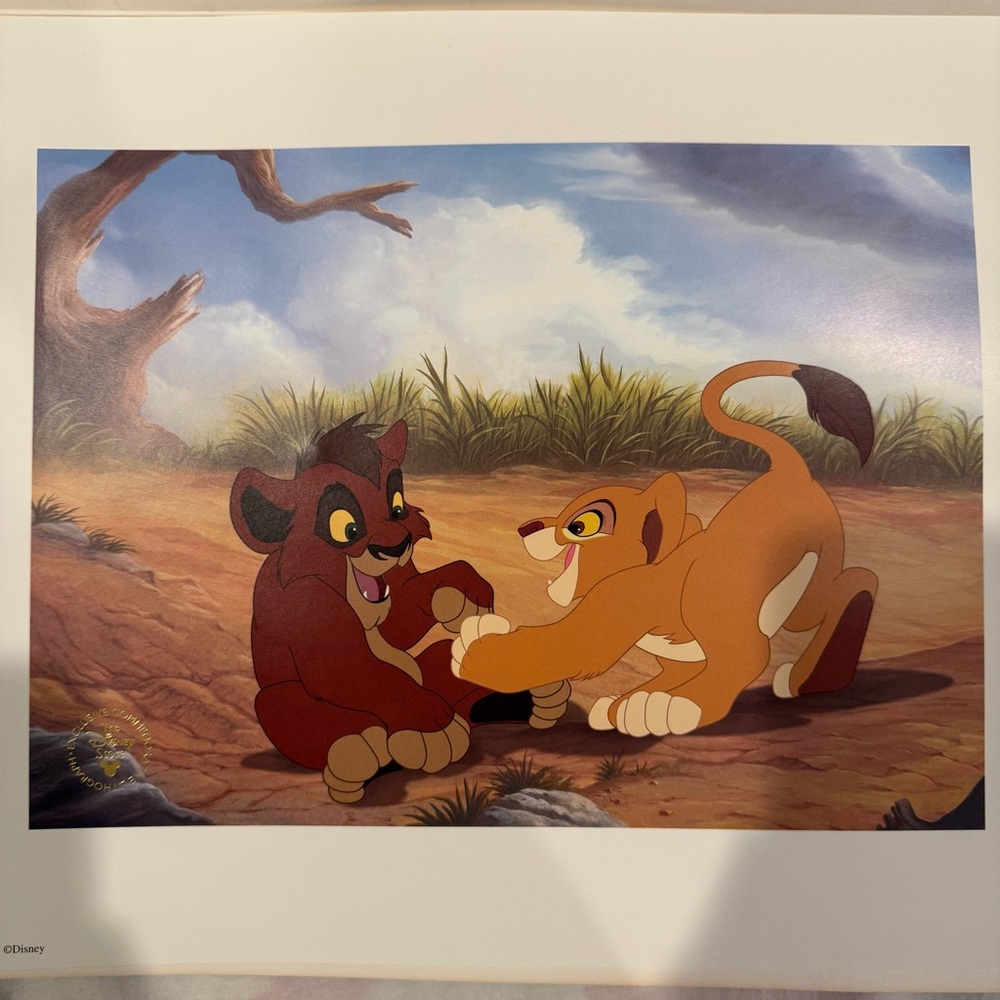 Lion King II Simba’s Pride Exclusive Commemorative Lithograph